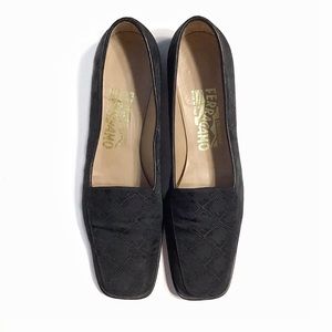 Salvatore Farragamo Black Low Heel